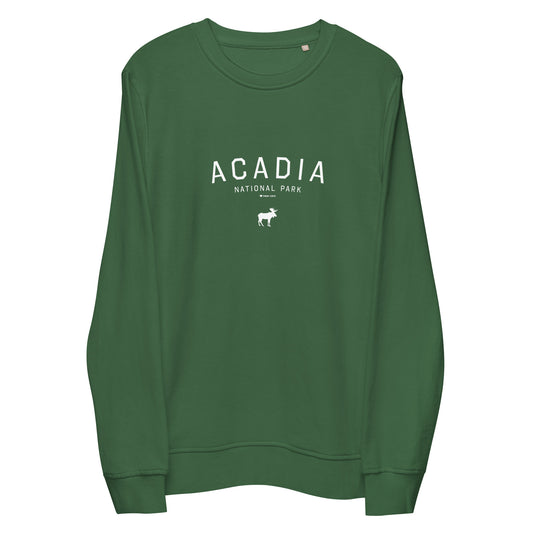 Acadia National Park Sweatshirt Green Front