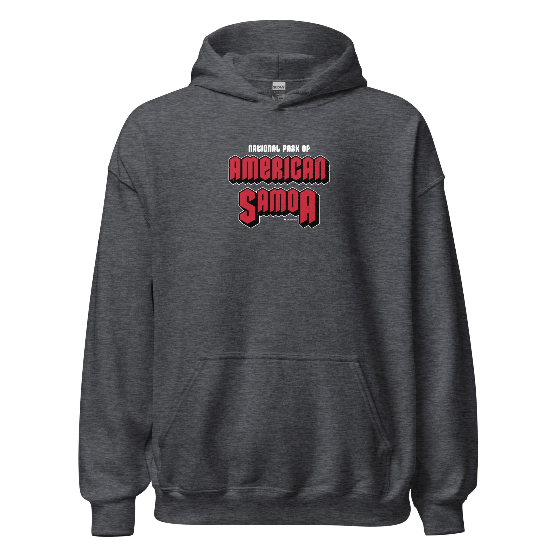 American Samoa National Park Hoodie Gray Front