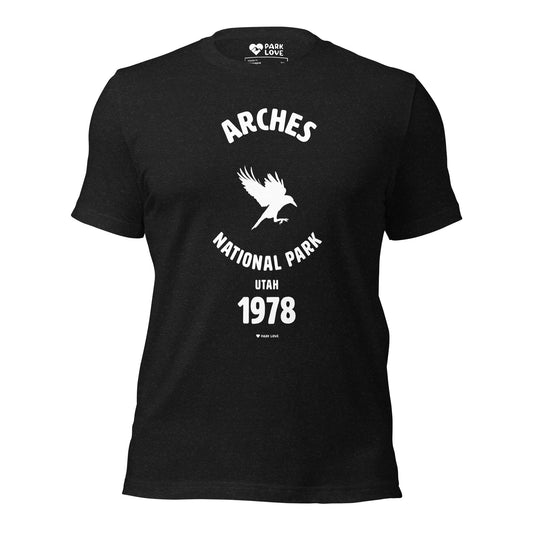 Arches National Park Mascot Tee Shirt Black