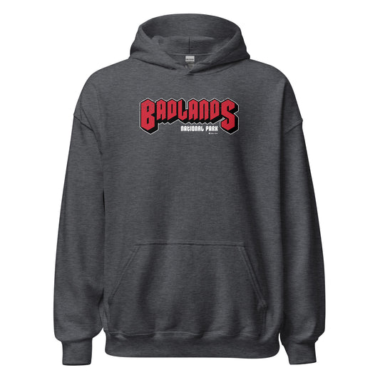 Badlands National Park Hoodie Gray Front