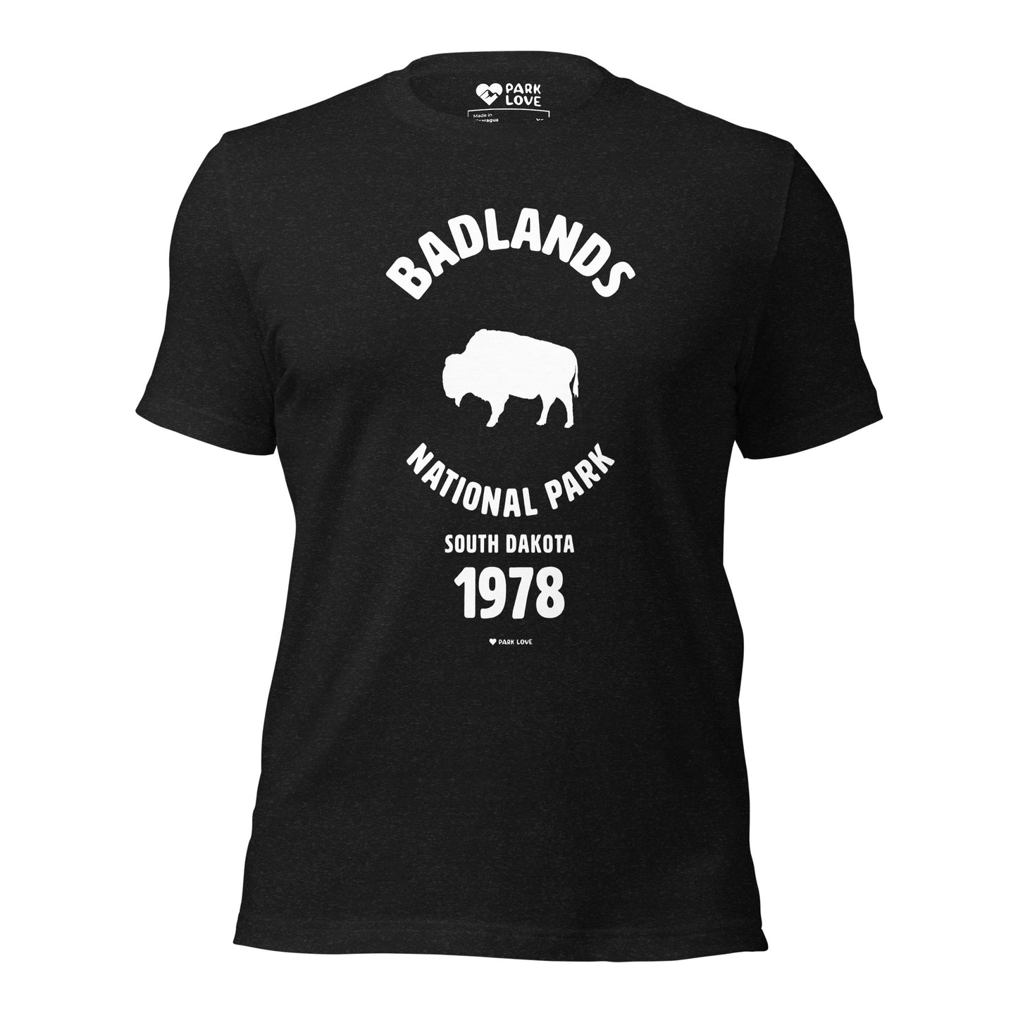 Badlands National Park Mascot Tee Shirt Black