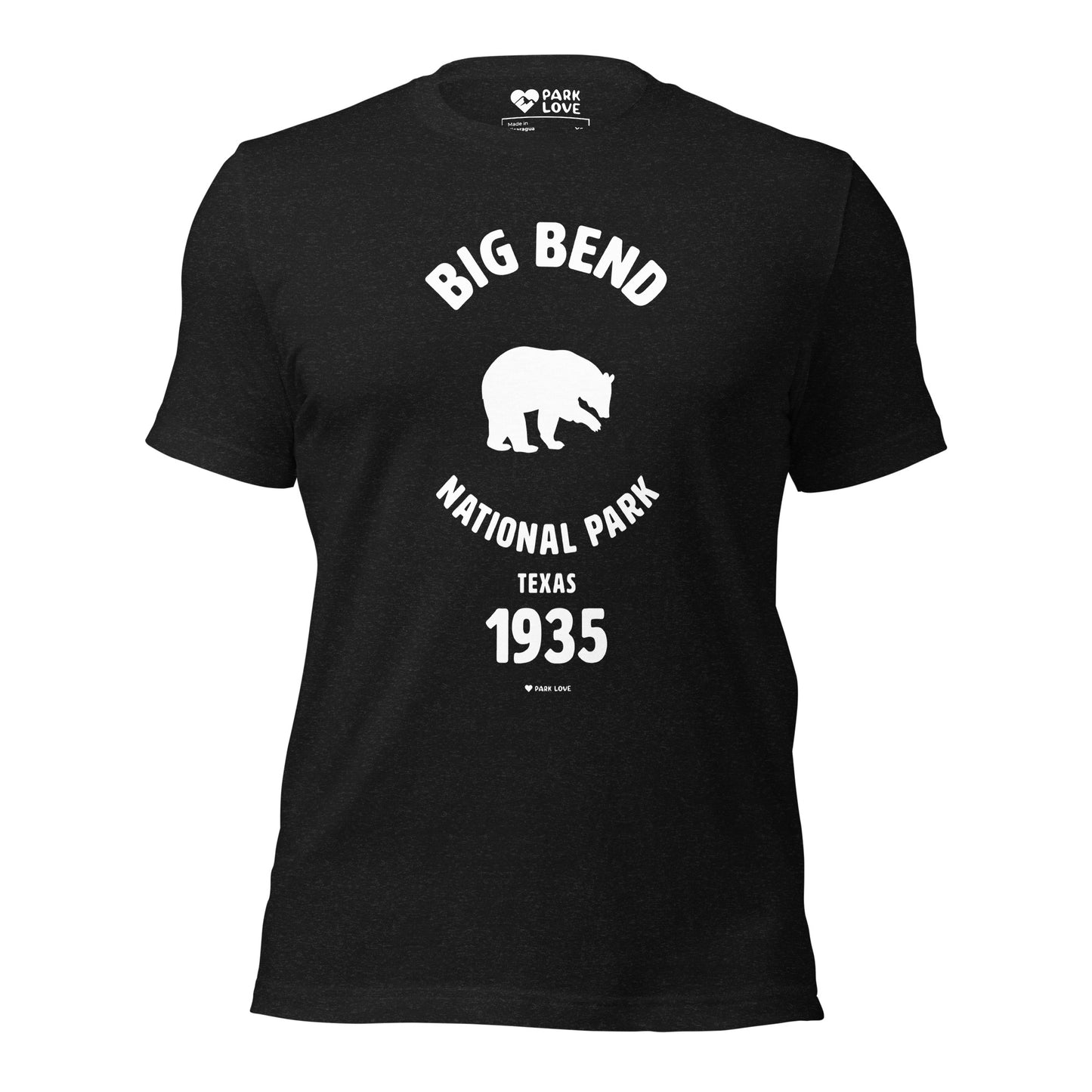 Big Bend National Park Mascot Tee Shirt Black