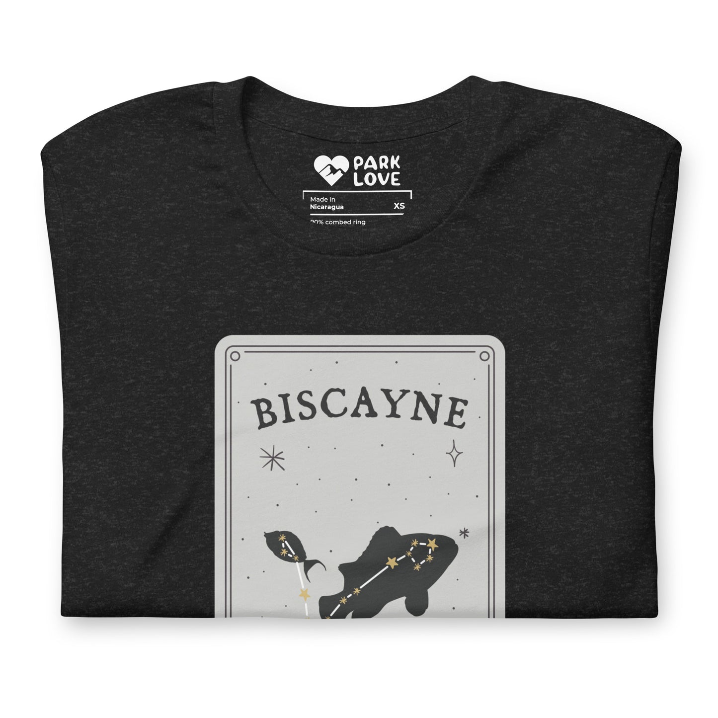 Biscayne National Park Constellation Tee Shirt Black Folded