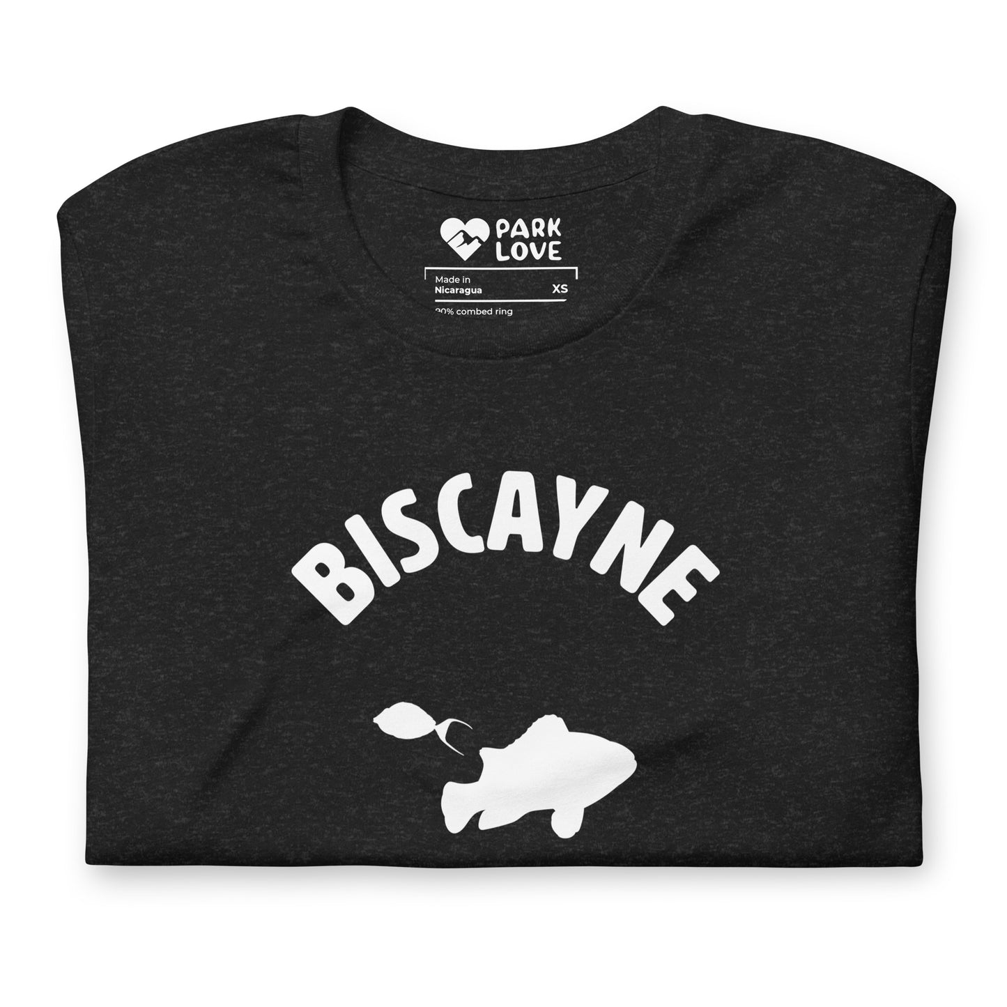 Biscayne National Park Mascot Tee Shirt Black Folded