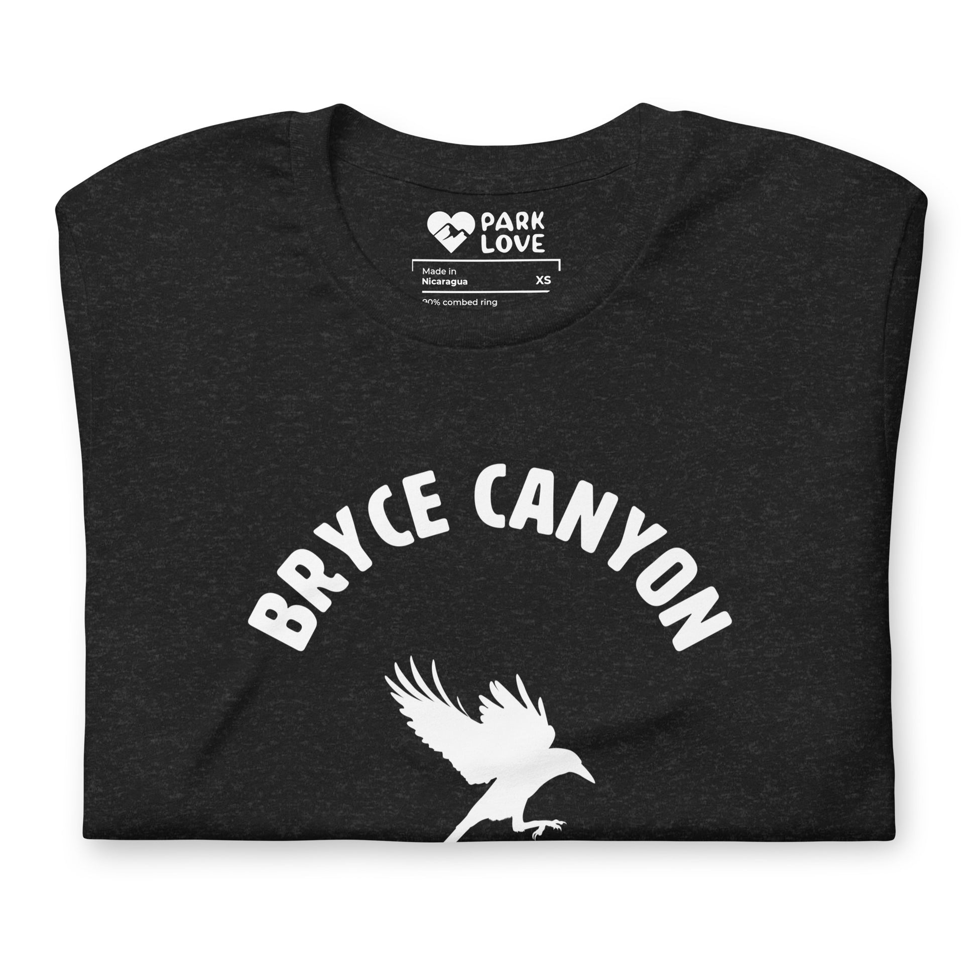 Bryce Canyon National Park Mascot Tee Shirt Black Folded