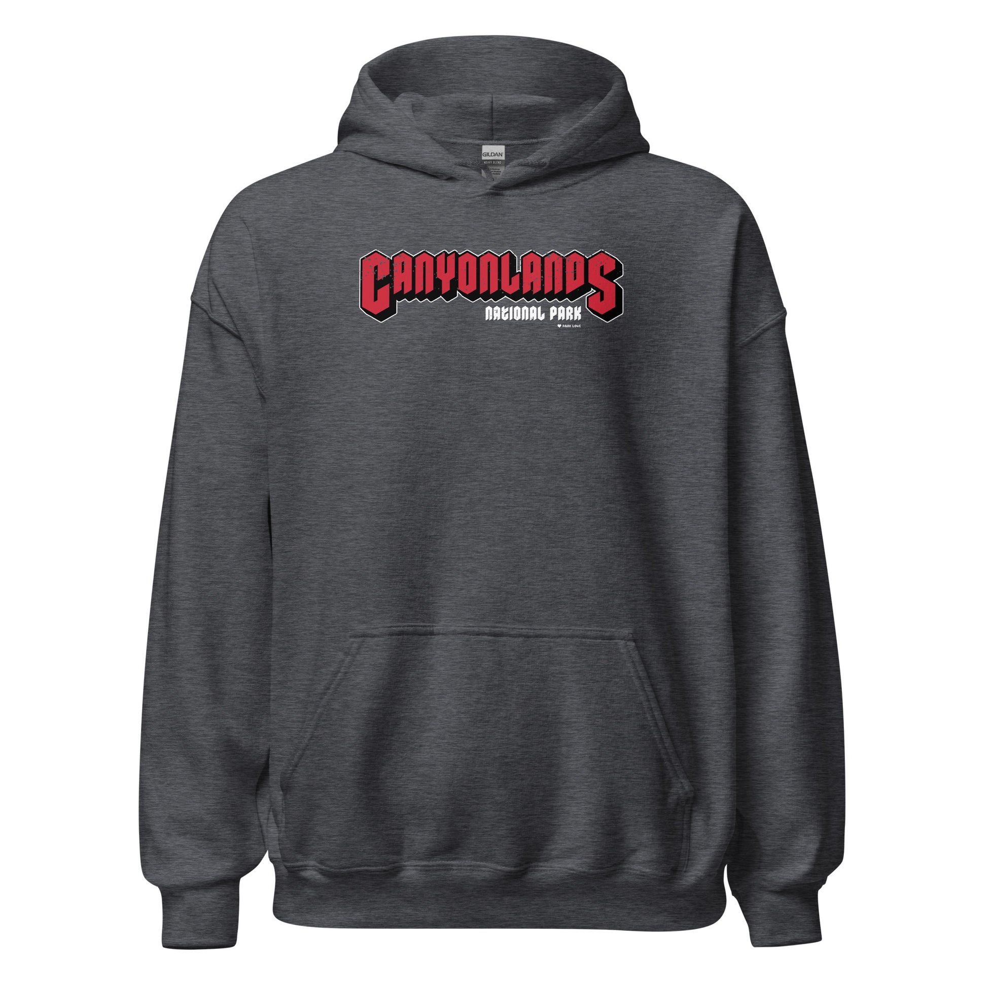 Canyonlands National Park Hoodie Gray Front