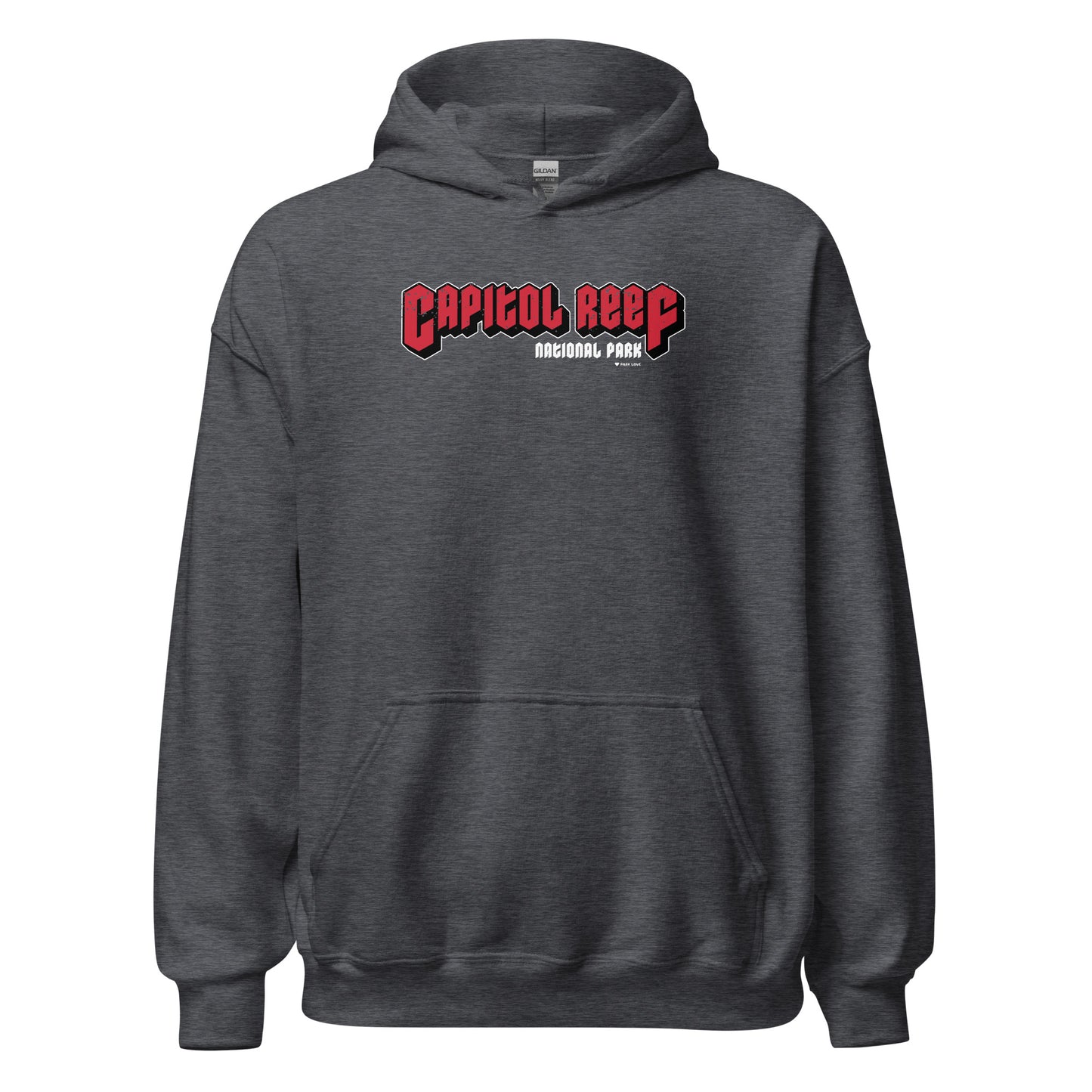 Capitol Reef National Park Hoodie Gray Front