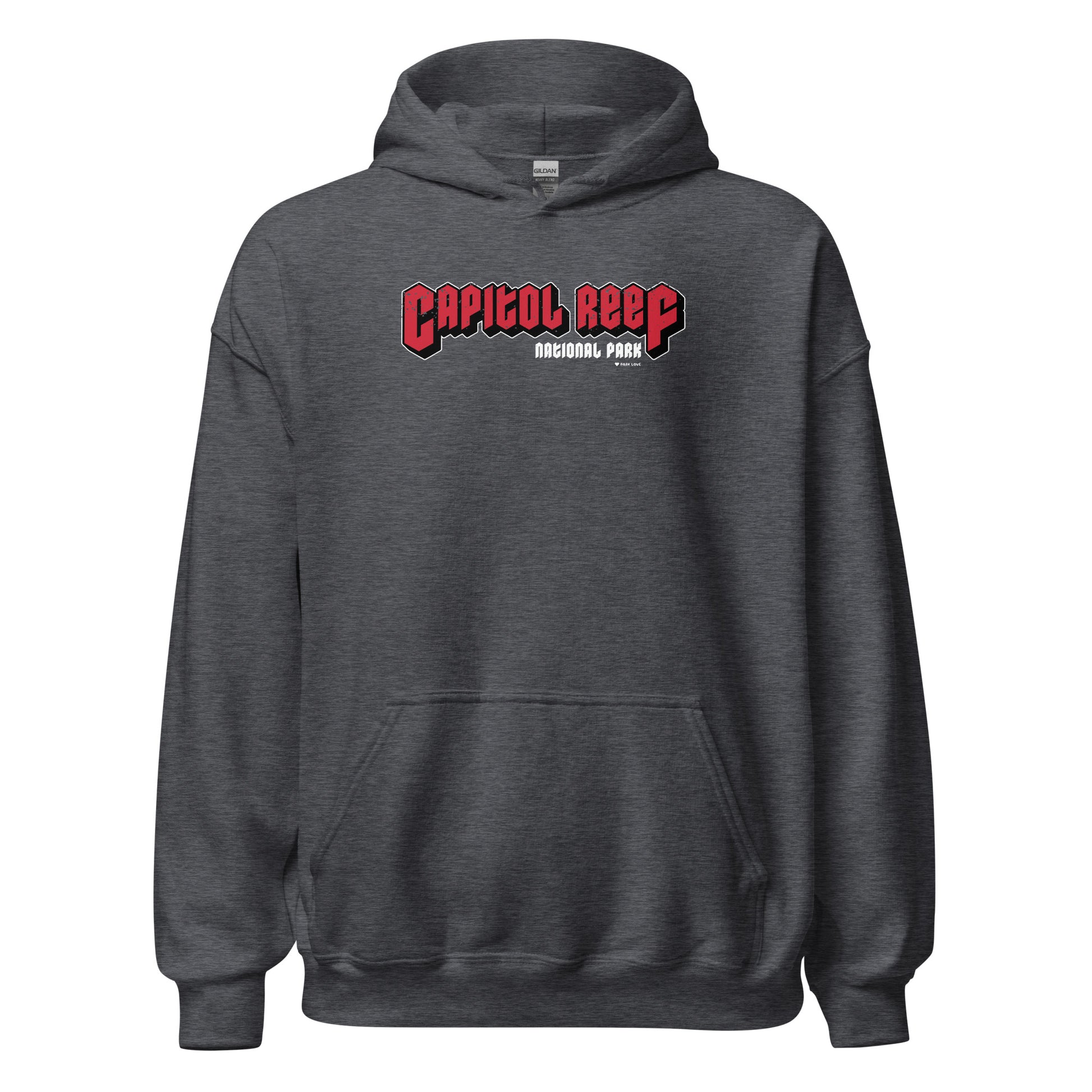 Capitol Reef National Park Hoodie Gray Front