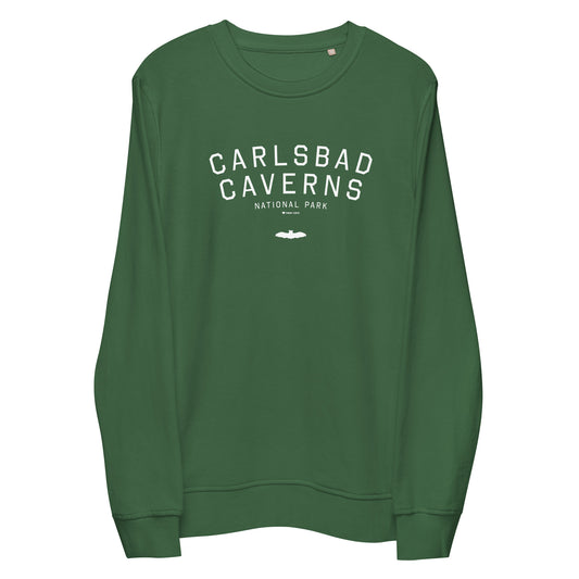 Carlsbad Caverns National Park Sweatshirt Green Front