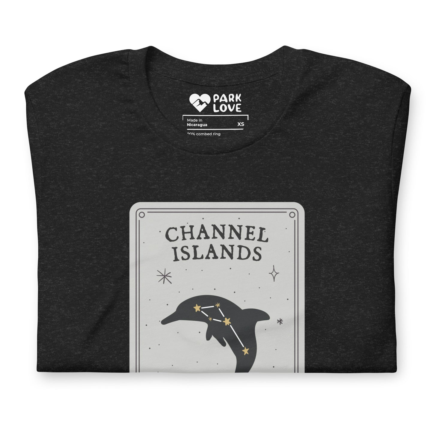 Channel Islands National Park Constellation Tee Shirt Black Folded