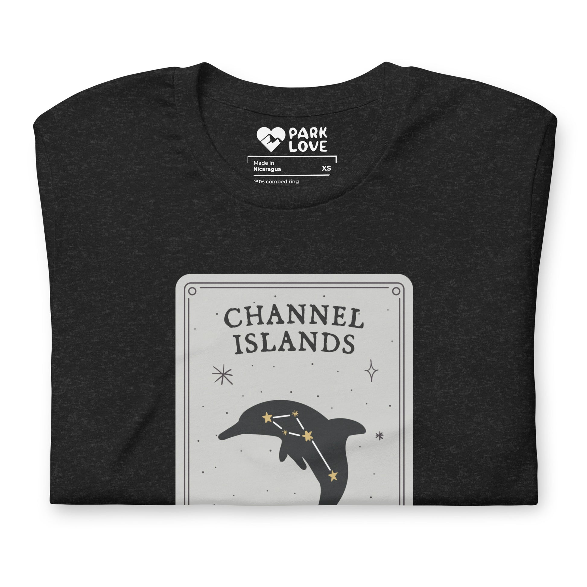 Channel Islands National Park Constellation Tee Shirt Black Folded