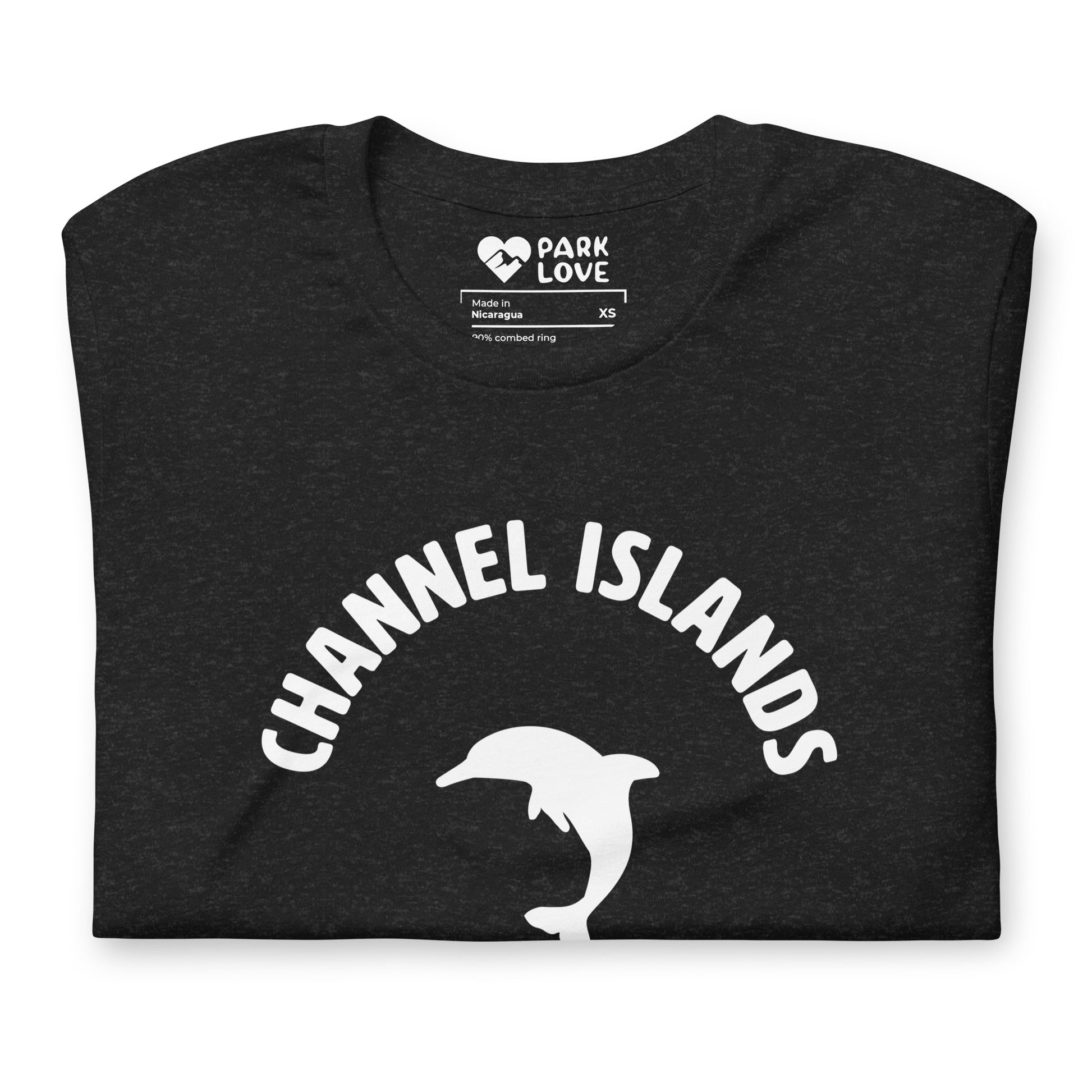 Channel Islands National Park Mascot Tee Shirt Black Folded