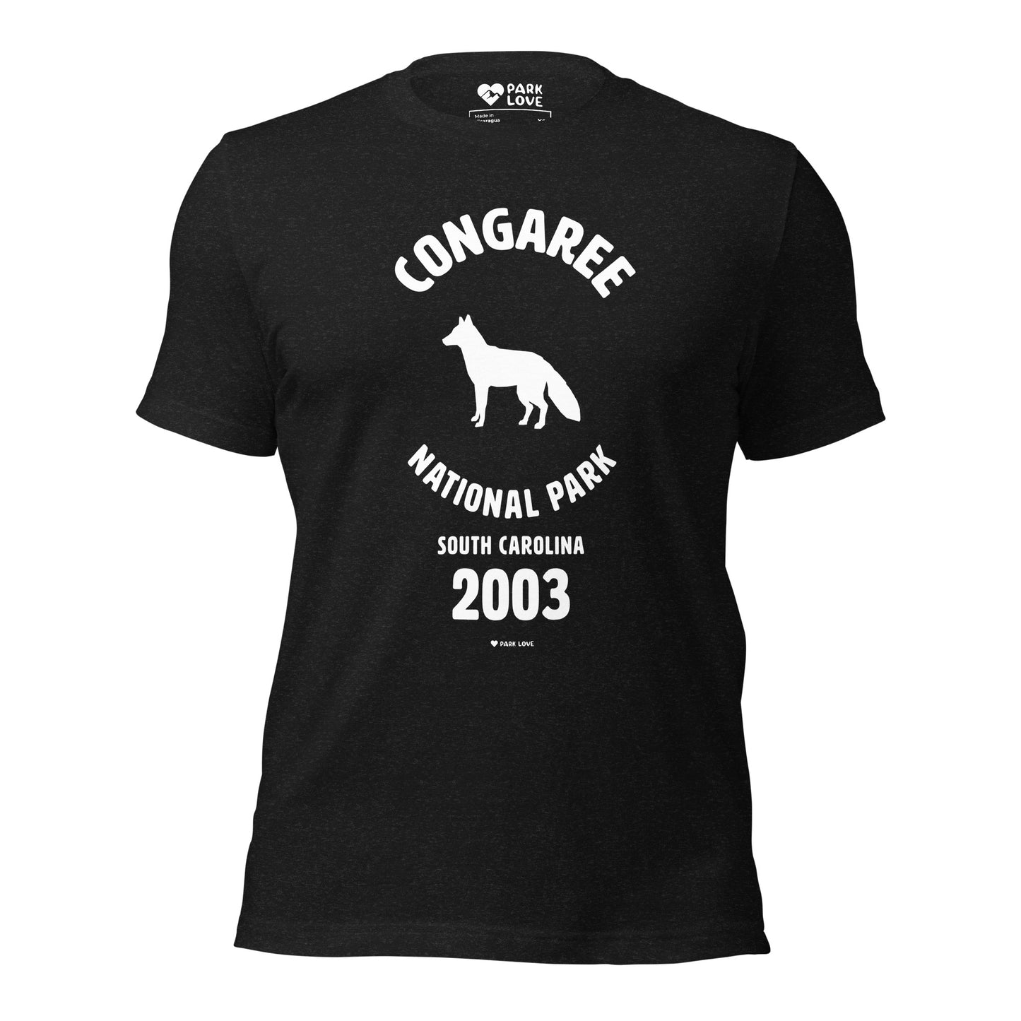 Congaree National Park Mascot Tee Shirt Black