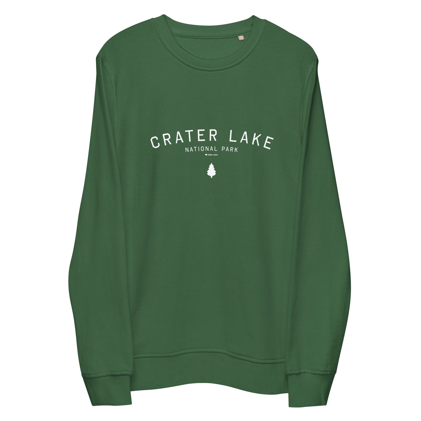 Crater Lake National Park Sweatshirt Green Front