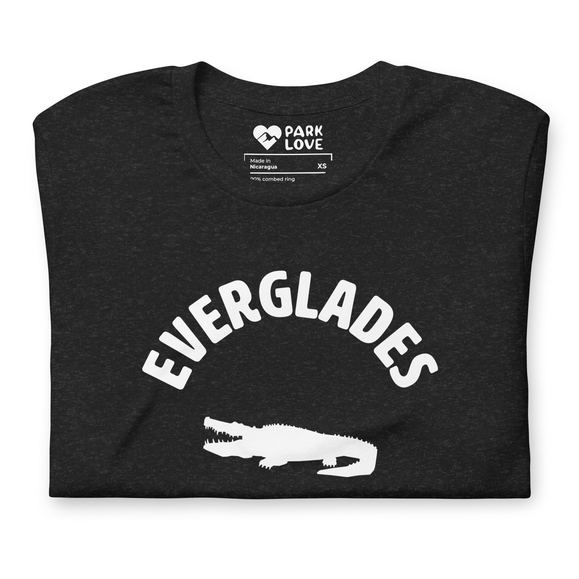 Everglades National Park Mascot Tee Shirt Black Folded