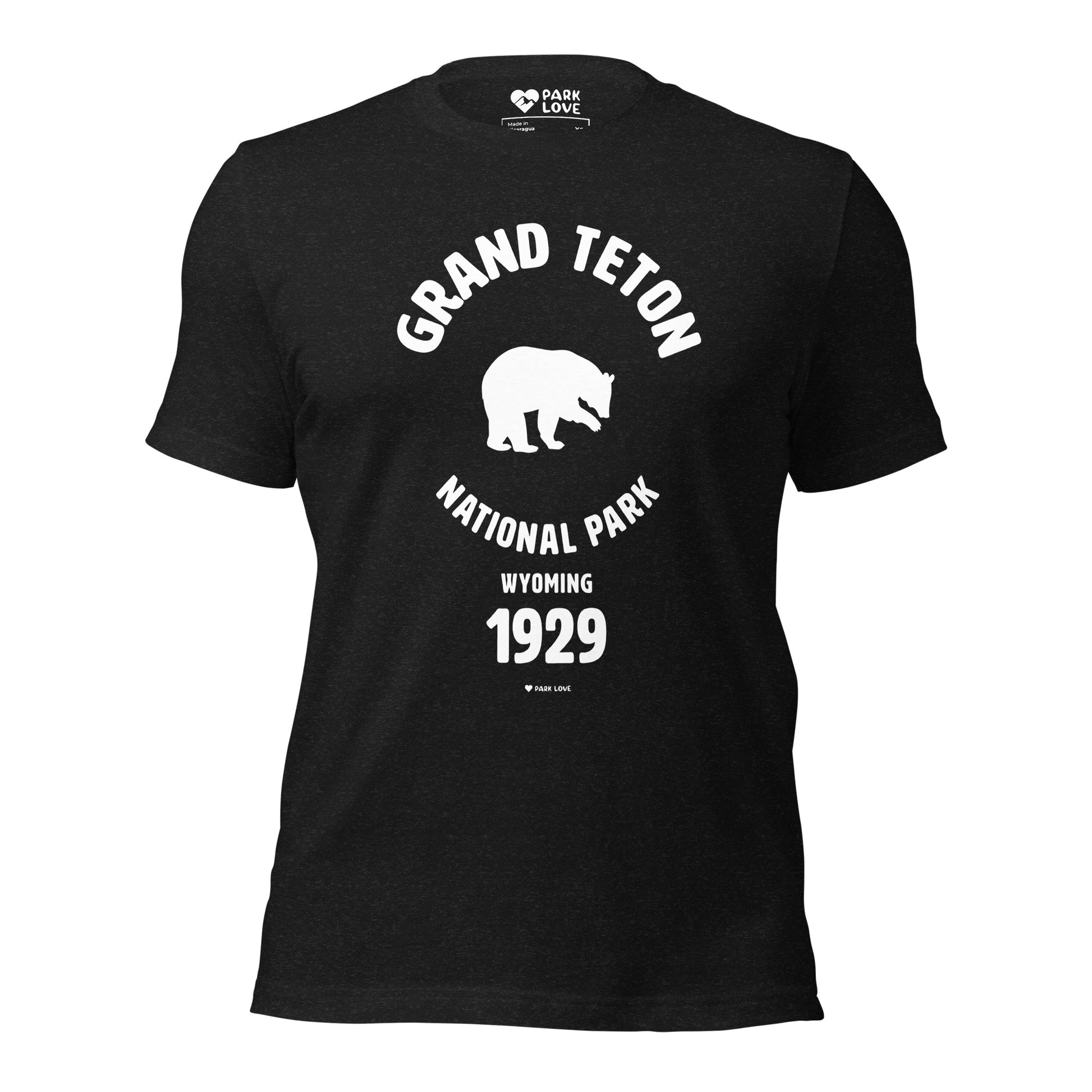 Grand Teton National Park Mascot Tee Shirt Black