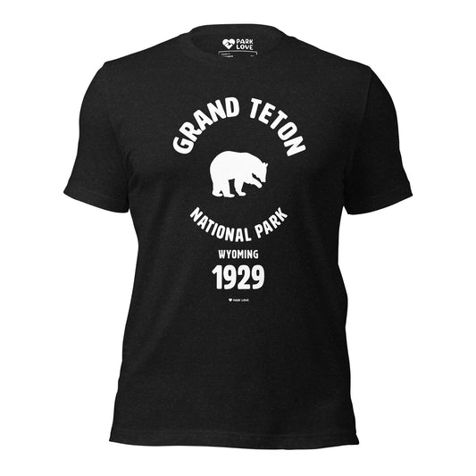 Grand Teton National Park Mascot Tee Shirt Black