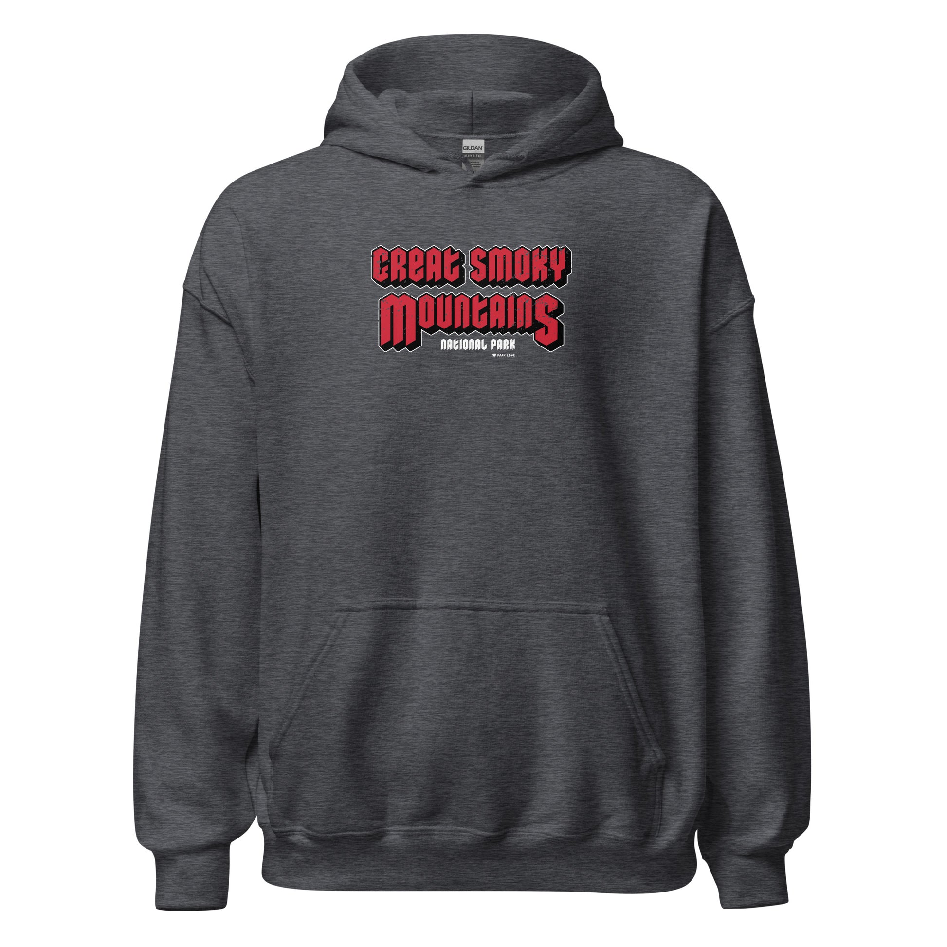 Great Smoky Mountains National Park Hoodie Gray Front