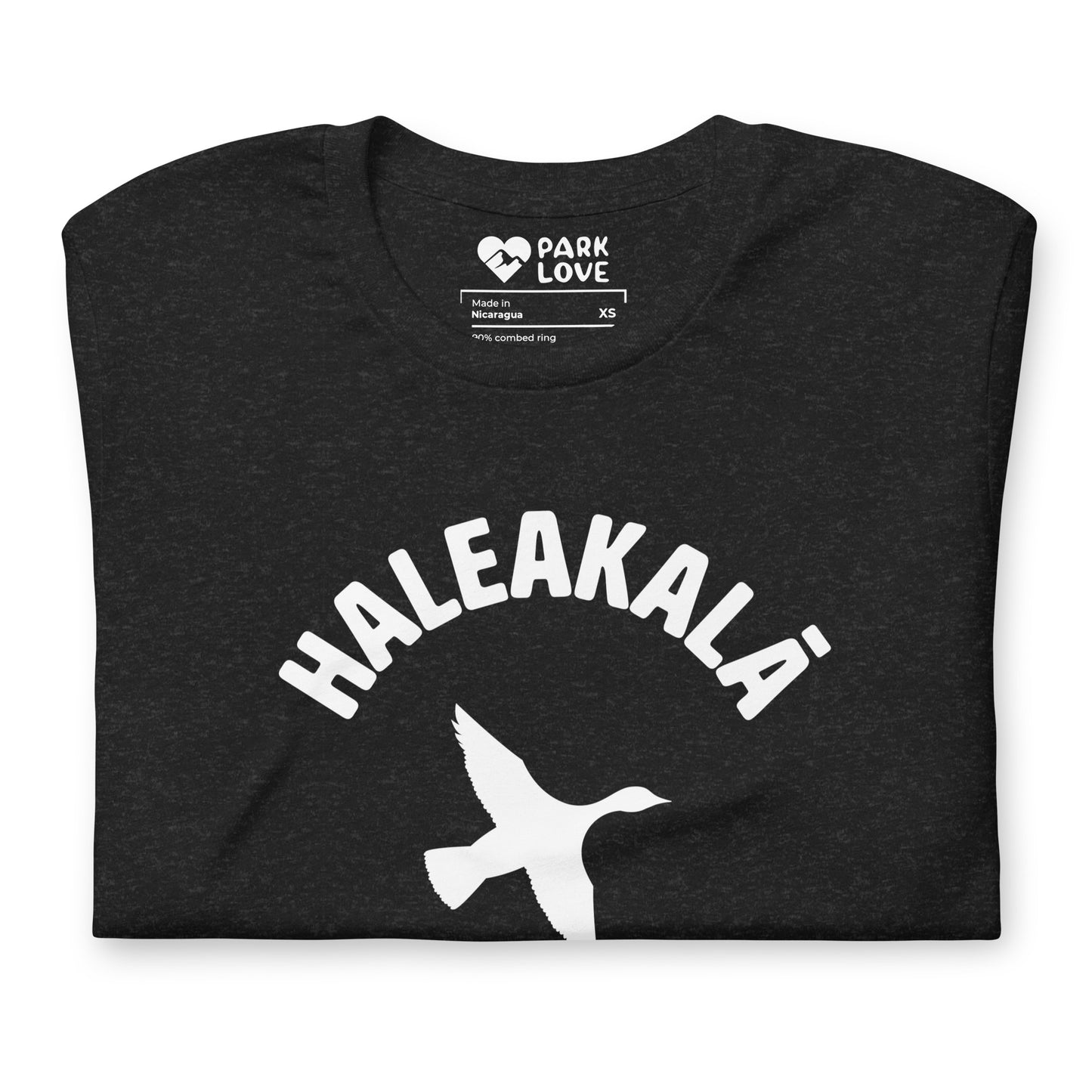 Haleakala National Park Mascot Tee Shirt Black Folded