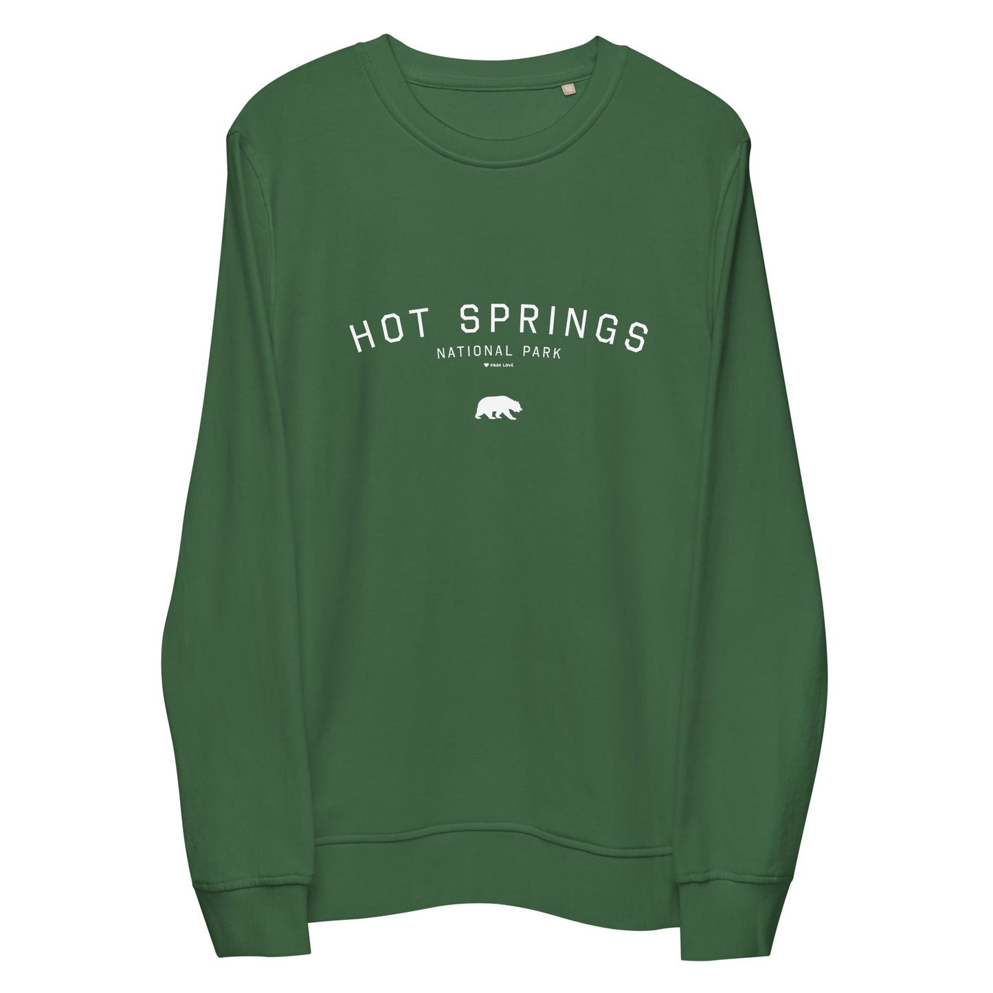 Hot Springs National Park Sweatshirt Green Front