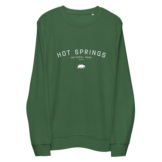 Hot Springs National Park Sweatshirt Green Front