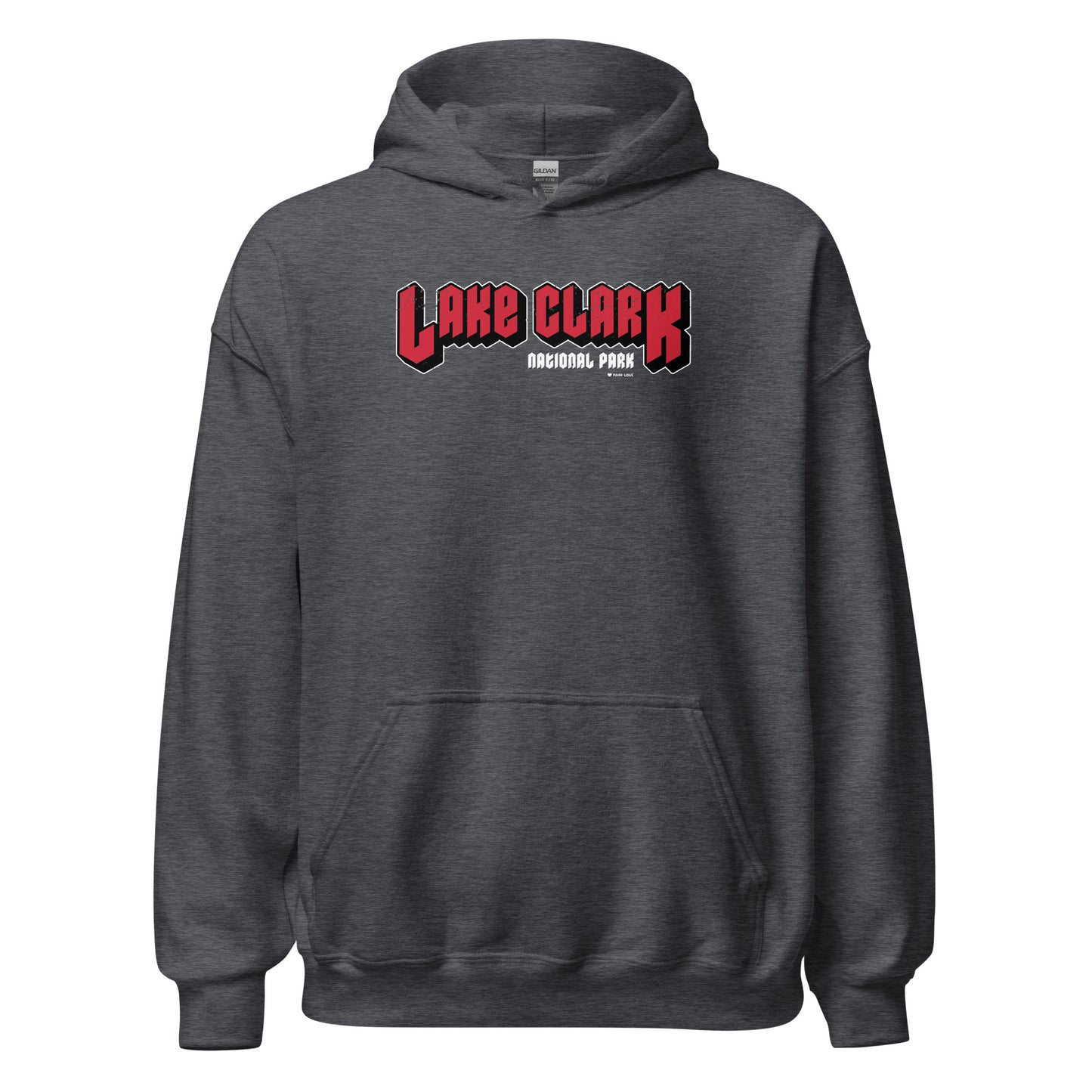 Lake Clark National Park Hoodie Gray Front