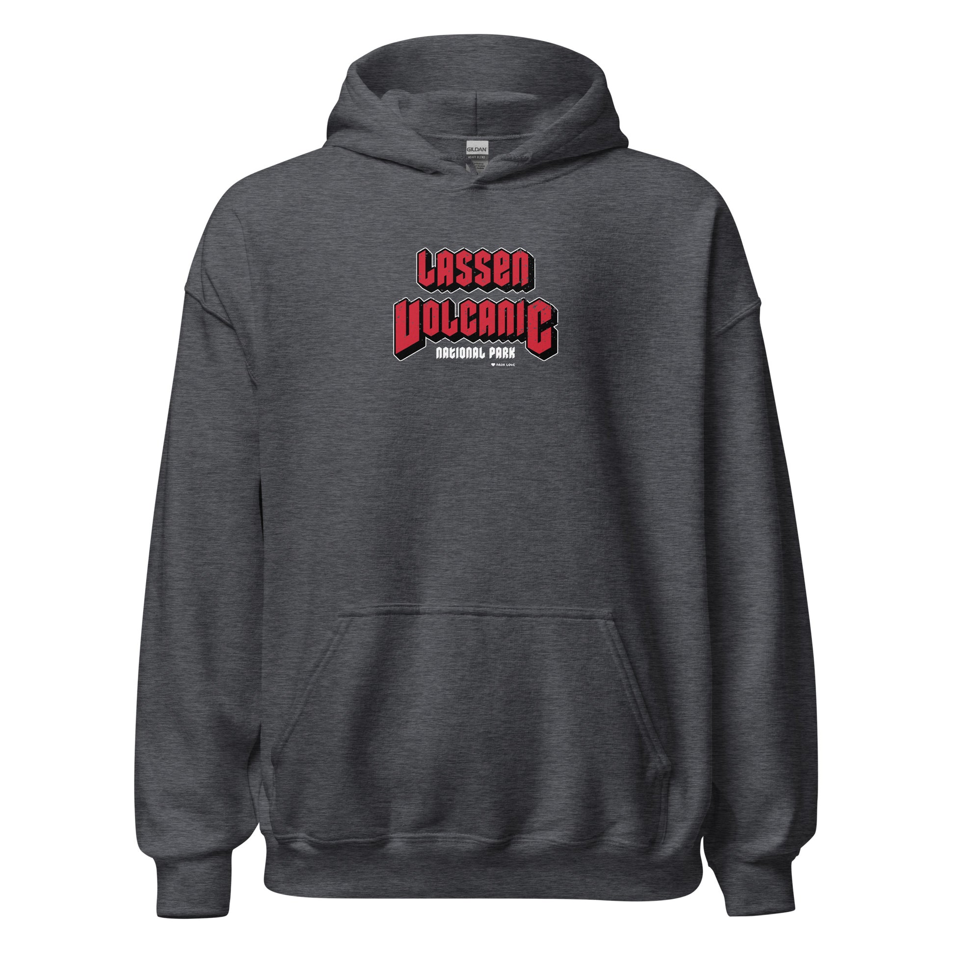 Lassen Volcanic National Park Hoodie Gray Front