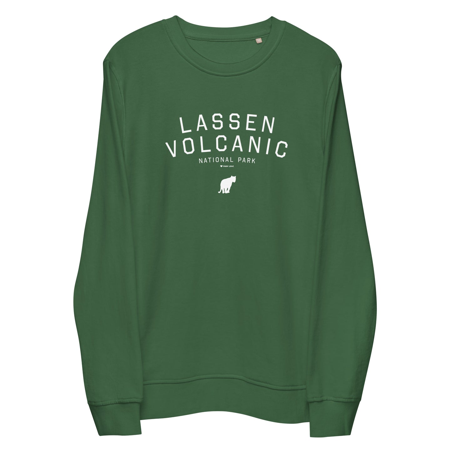 Lassen Volcanic National Park Sweatshirt Green Front