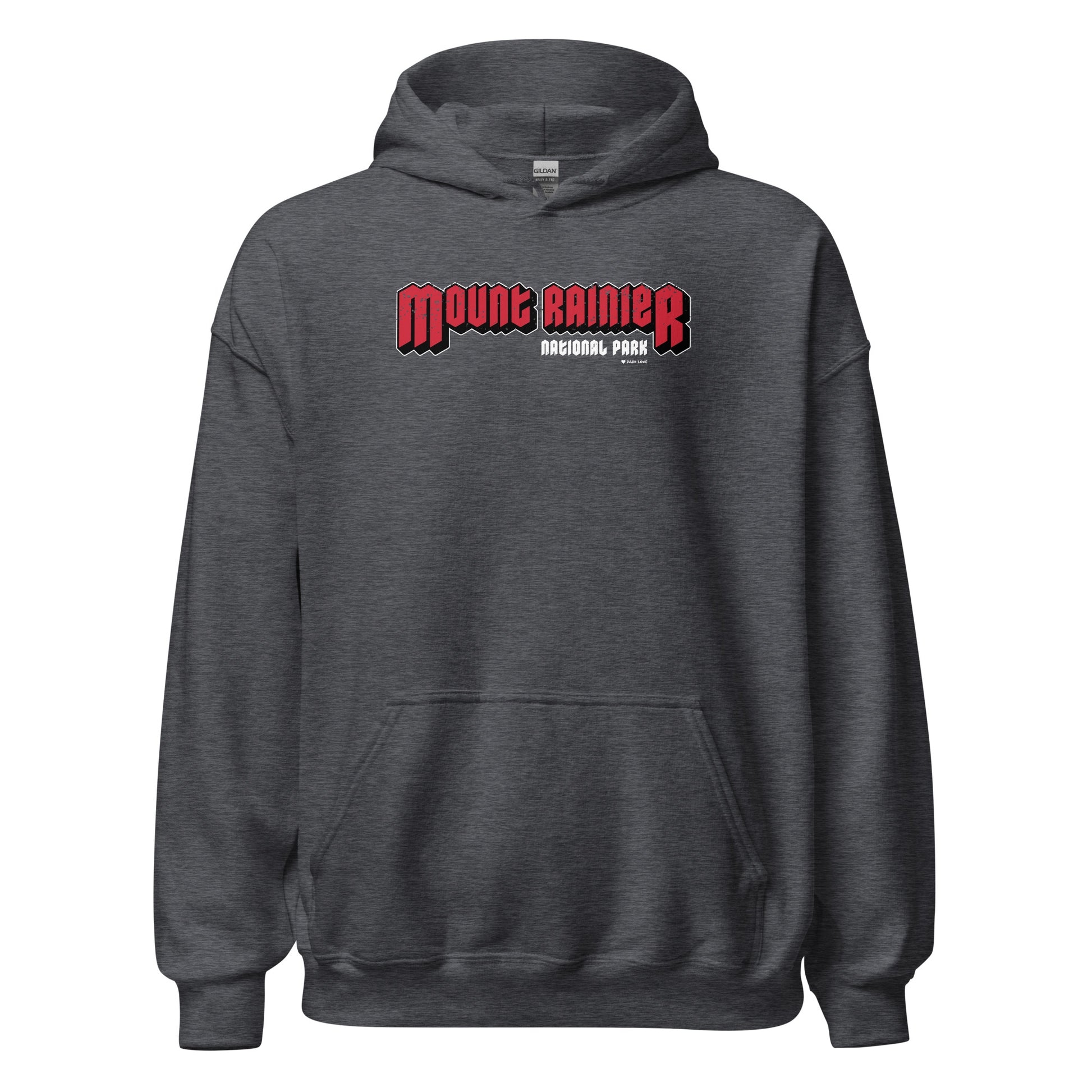 Mount Rainier National Park Hoodie Gray Front