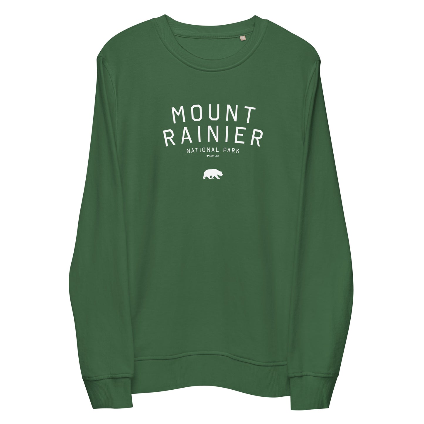 Mount Rainier National Park Sweatshirt Green Front