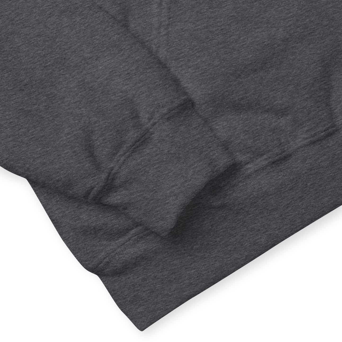 National Park Hoodie Gray Sleeve Details