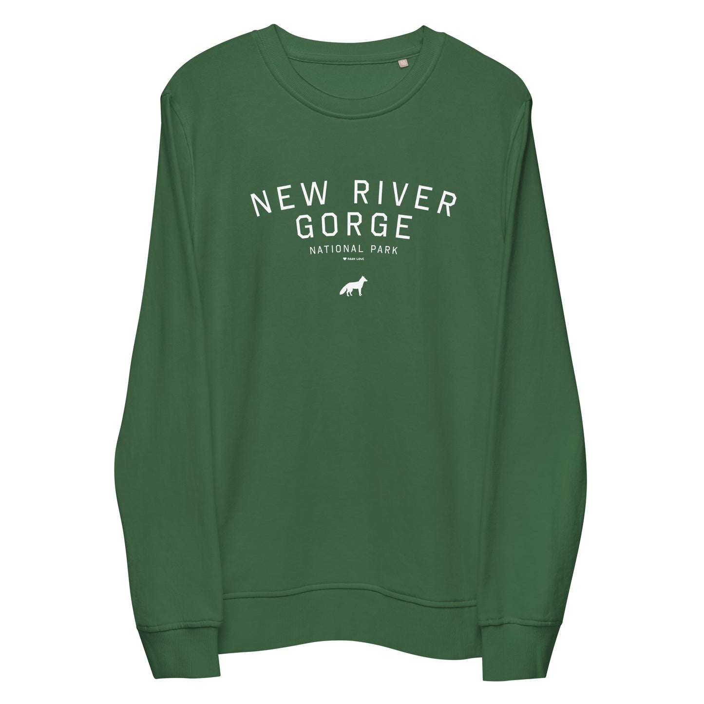 New River Gorge National Park Sweatshirt Green Front