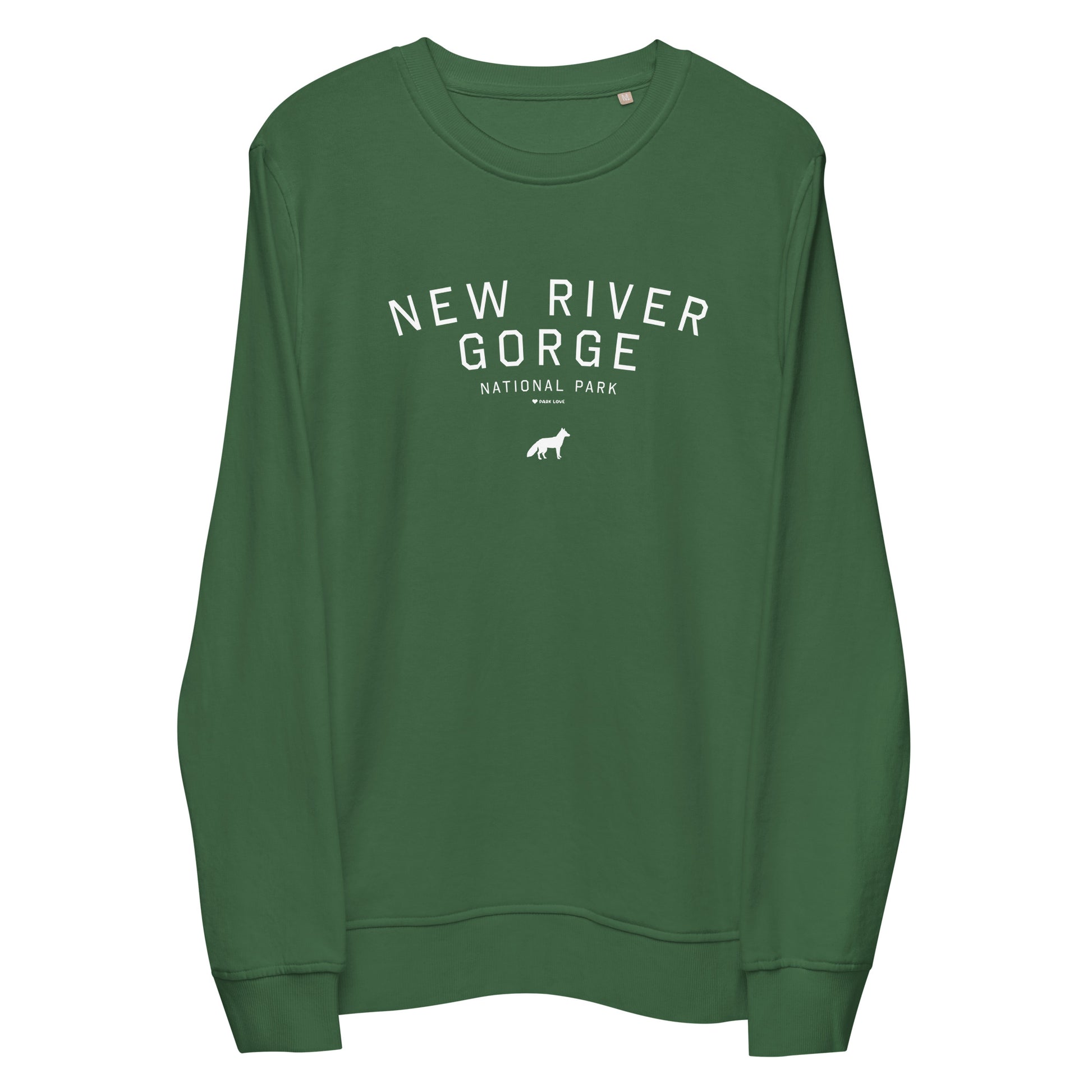 New River Gorge National Park Sweatshirt Green Front