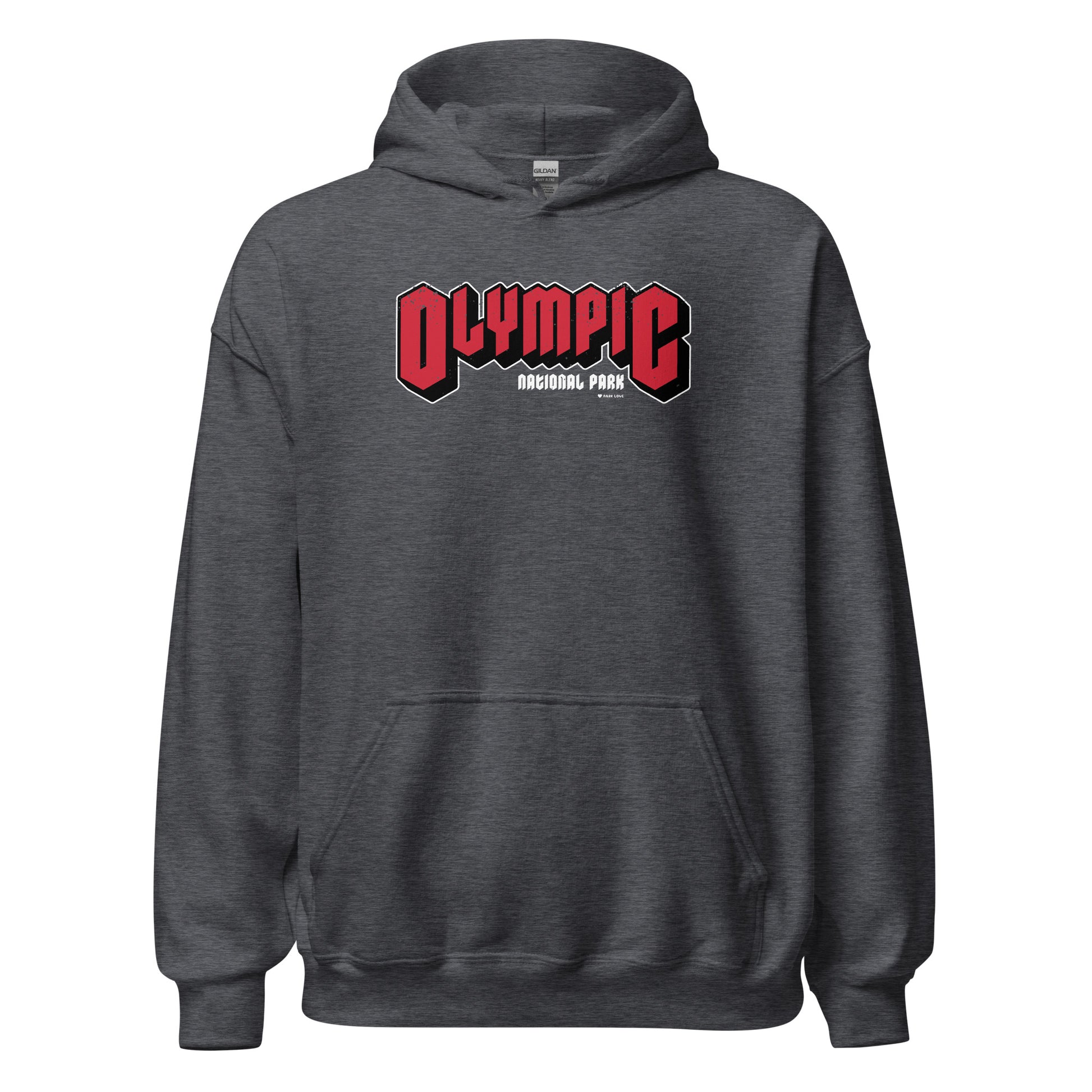 Olympic National Park Hoodie Gray Front