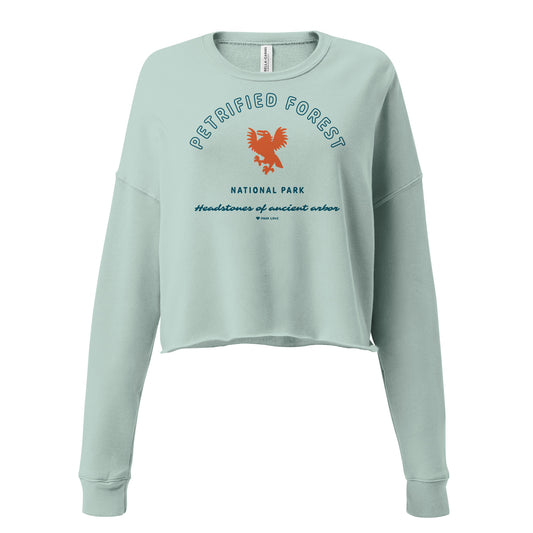 Petrified Forest National Park Heraldry Women's Cropped Sweatshirt