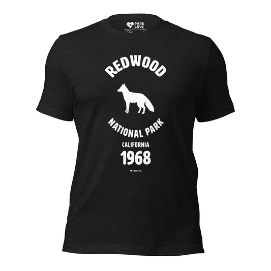 Redwood National Park Mascot Tee Shirt Black