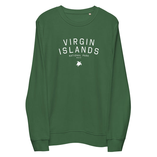 Virgin Islands National Park Sweatshirt Green Front