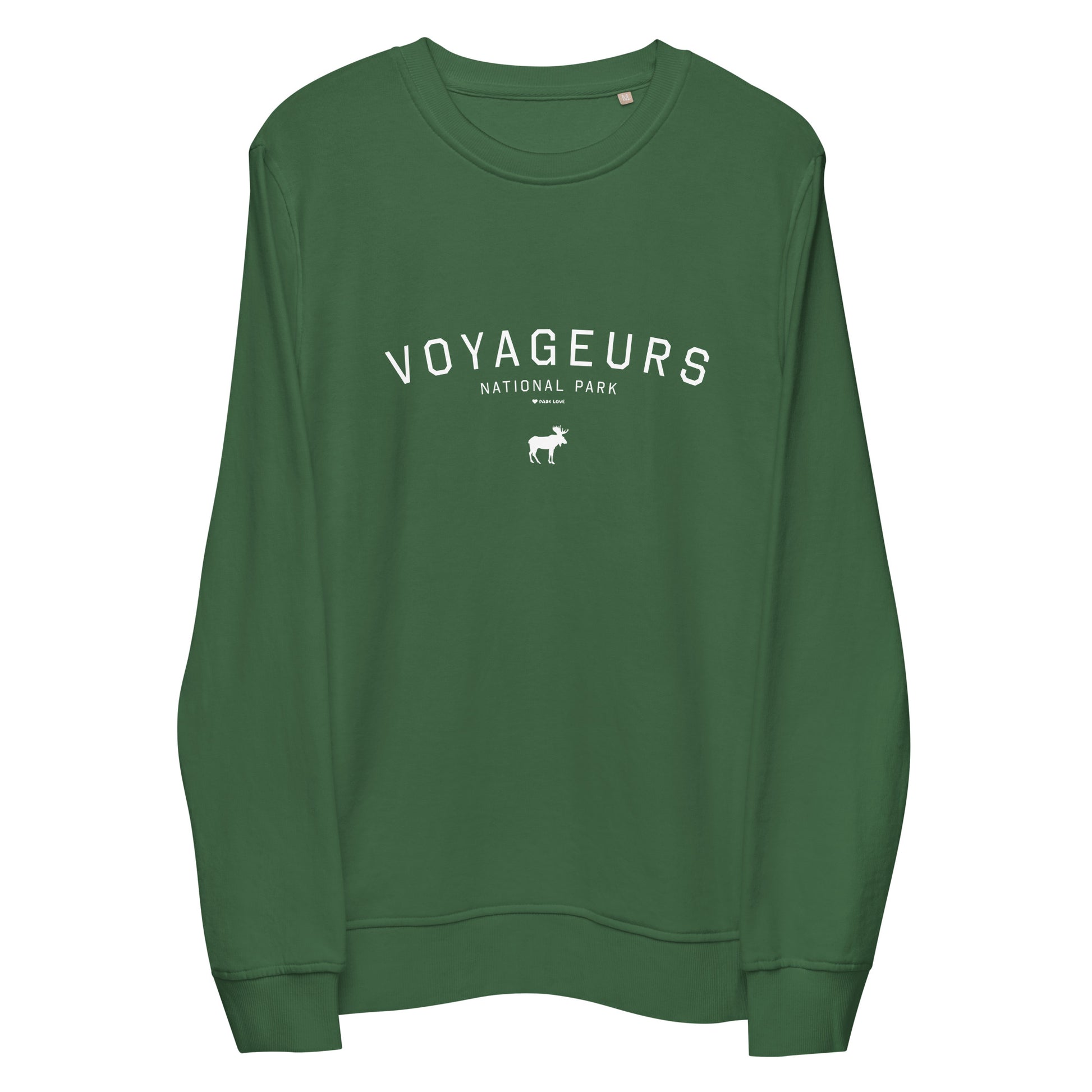 Voyageurs National Park Sweatshirt Green Front