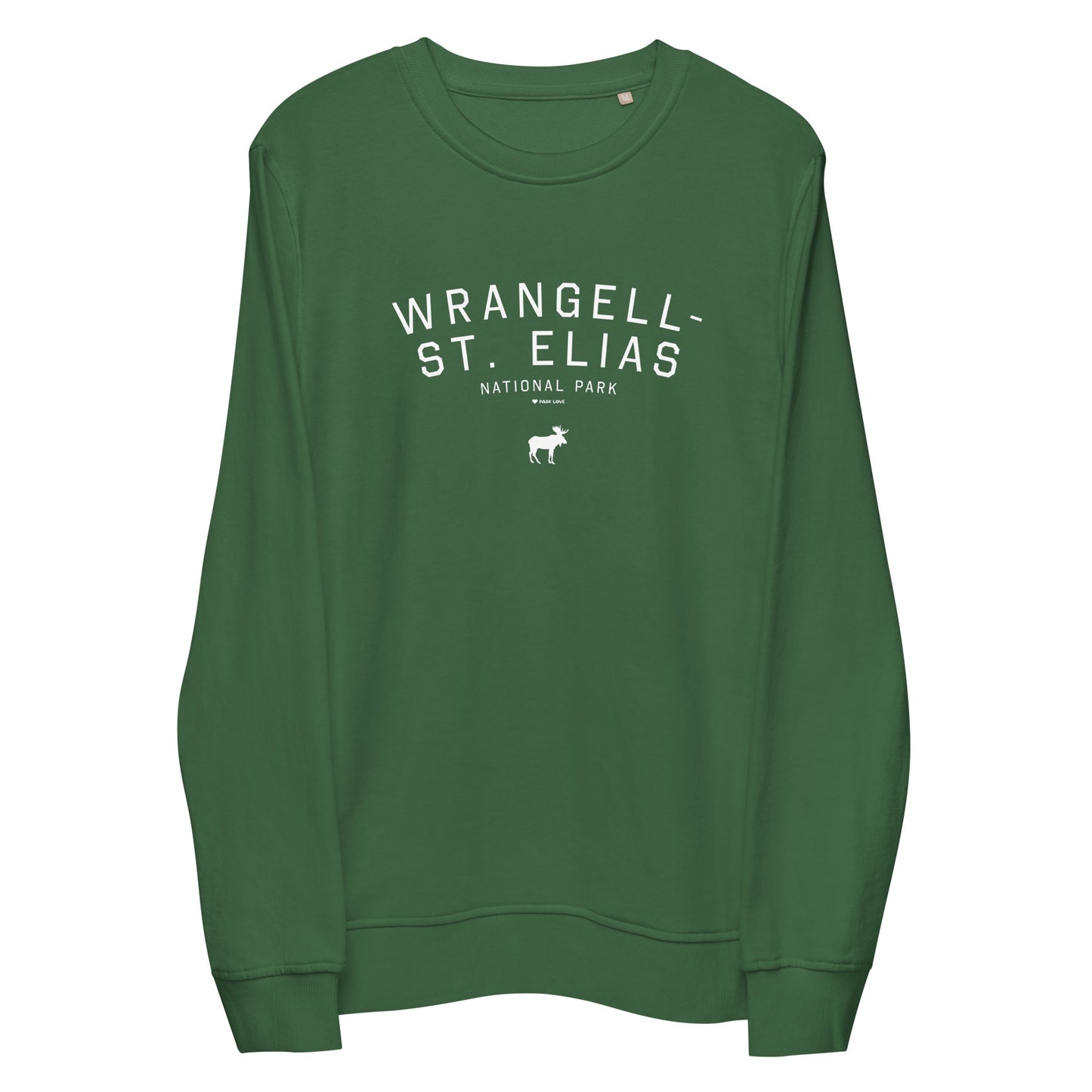 Wrangell St Elias National Park Sweatshirt Green Front