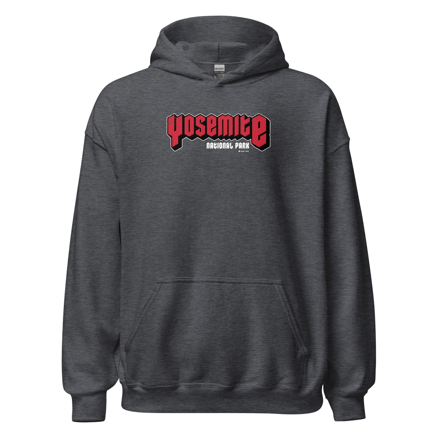 Yosemite National Park Hoodie Gray Front